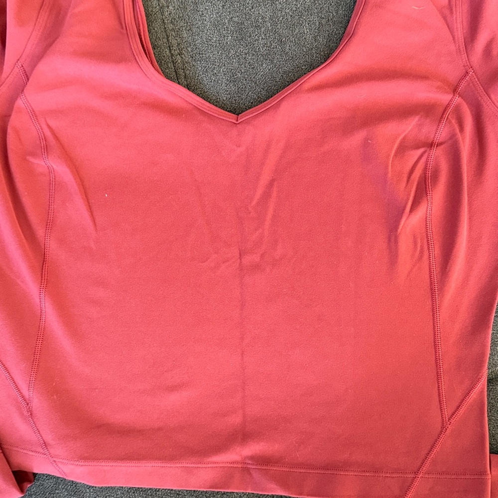 lululemon athletica Long Sleeve V-Neck Top - Coral raspberry cream - Picture 5 of 5
